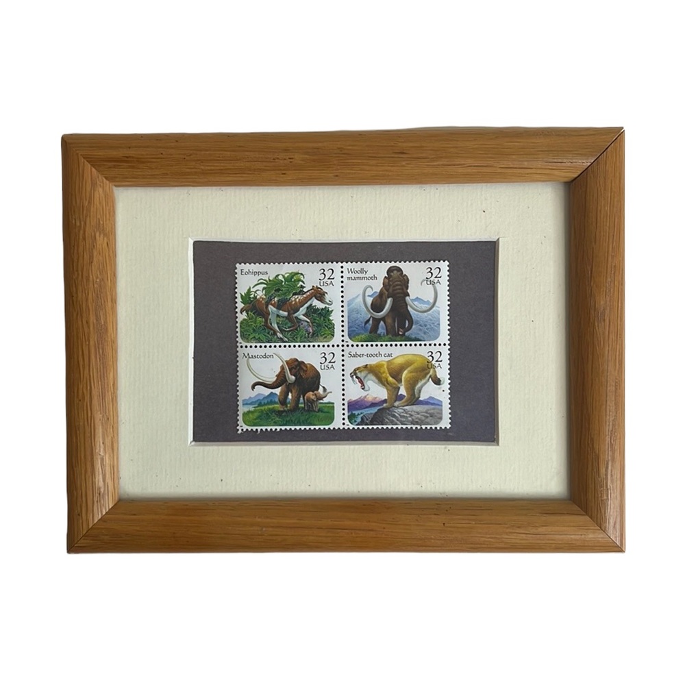 Framed collectible stamps